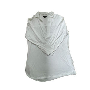 Women's J. Crew Size XL White Tunic Top 100% Cotton New Without Tags